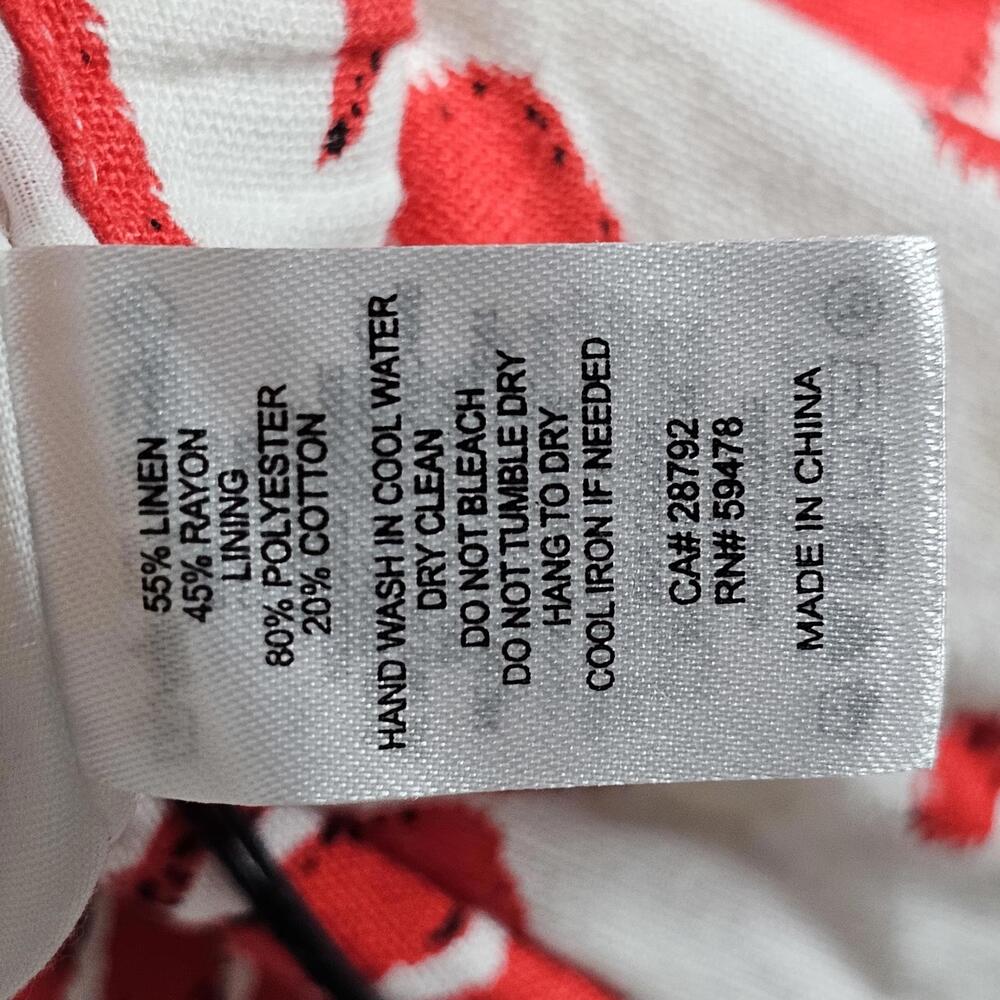 NWT Cupcakes and Cashmere Women's White/Red Skirt Size Medium - Picture 8 of 8